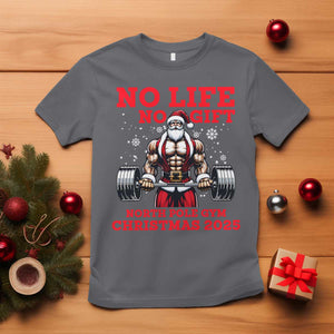 Santa Gym Christmas T Shirt Lifting Swole Santa Ugly Xmas TS14 Charcoal Print Your Wear