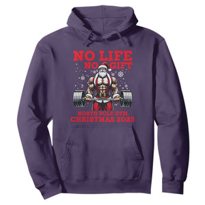 Santa Gym Christmas Hoodie Lifting Swole Santa Ugly Xmas TS14 Purple Print Your Wear