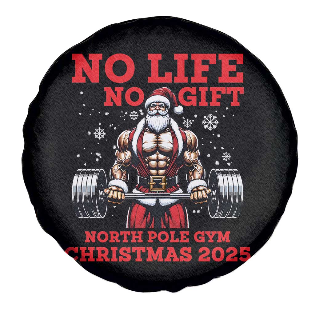 Santa Gym Christmas Spare Tire Cover Lifting Swole Santa Ugly Xmas TS14 Print Your Wear