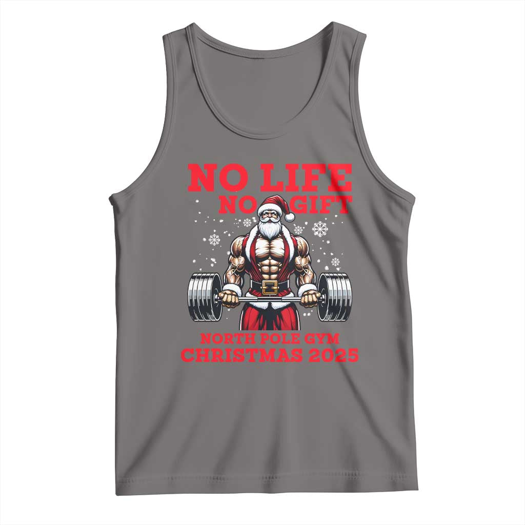 Santa Gym Christmas Tank Top Lifting Swole Santa Ugly Xmas TS14 Deep Heather Print Your Wear