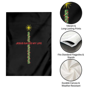 Jesus Christian Christmas Garden Flag Religious Cross Bible Verse Inspirational TS14 Print Your Wear