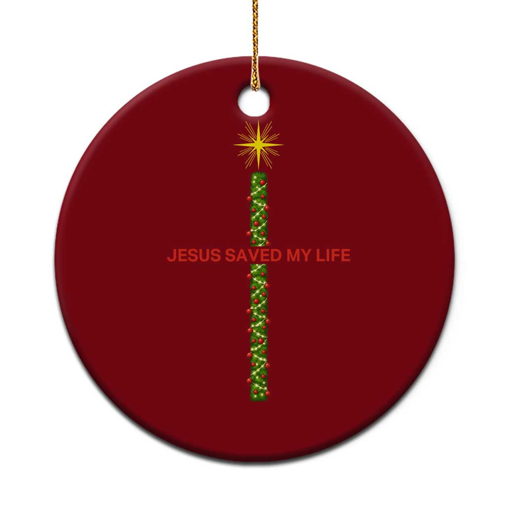Jesus Christian Xmas Ceramic Ornament Religious Cross Bible Verse Inspirational TS14 1pc Red Print Your Wear