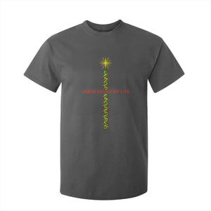 Jesus Christian Christmas T Shirt For Kid Religious Cross Bible Verse Inspirational TS14 Dark Heather Print Your Wear