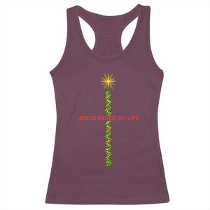 Jesus Christian Christmas Racerback Tank Top Religious Cross Bible Verse Inspirational TS14 Maroon Print Your Wear