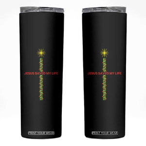 Jesus Christian Christmas Skinny Tumbler Religious Cross Bible Verse Inspirational TS14 Black Print Your Wear
