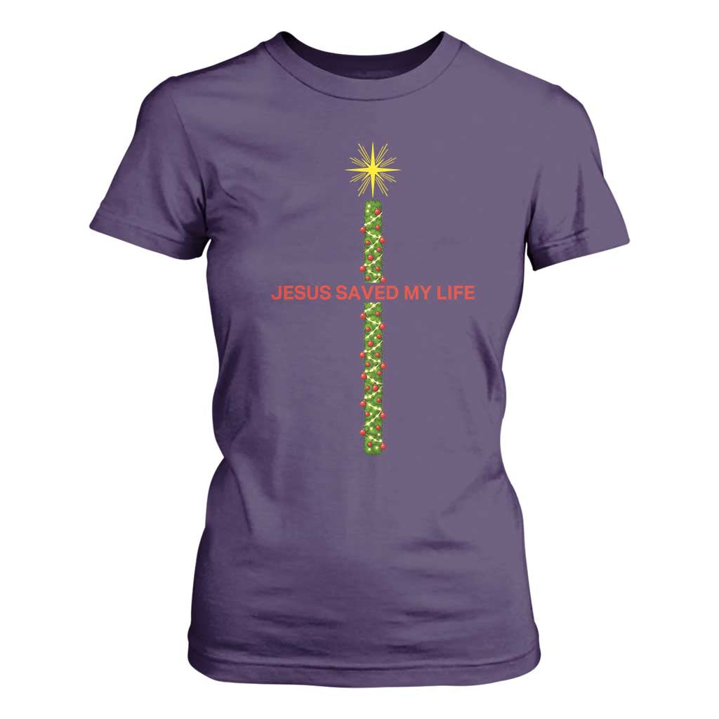Jesus Christian Christmas T Shirt For Women Religious Cross Bible Verse Inspirational TS14 Purple Print Your Wear