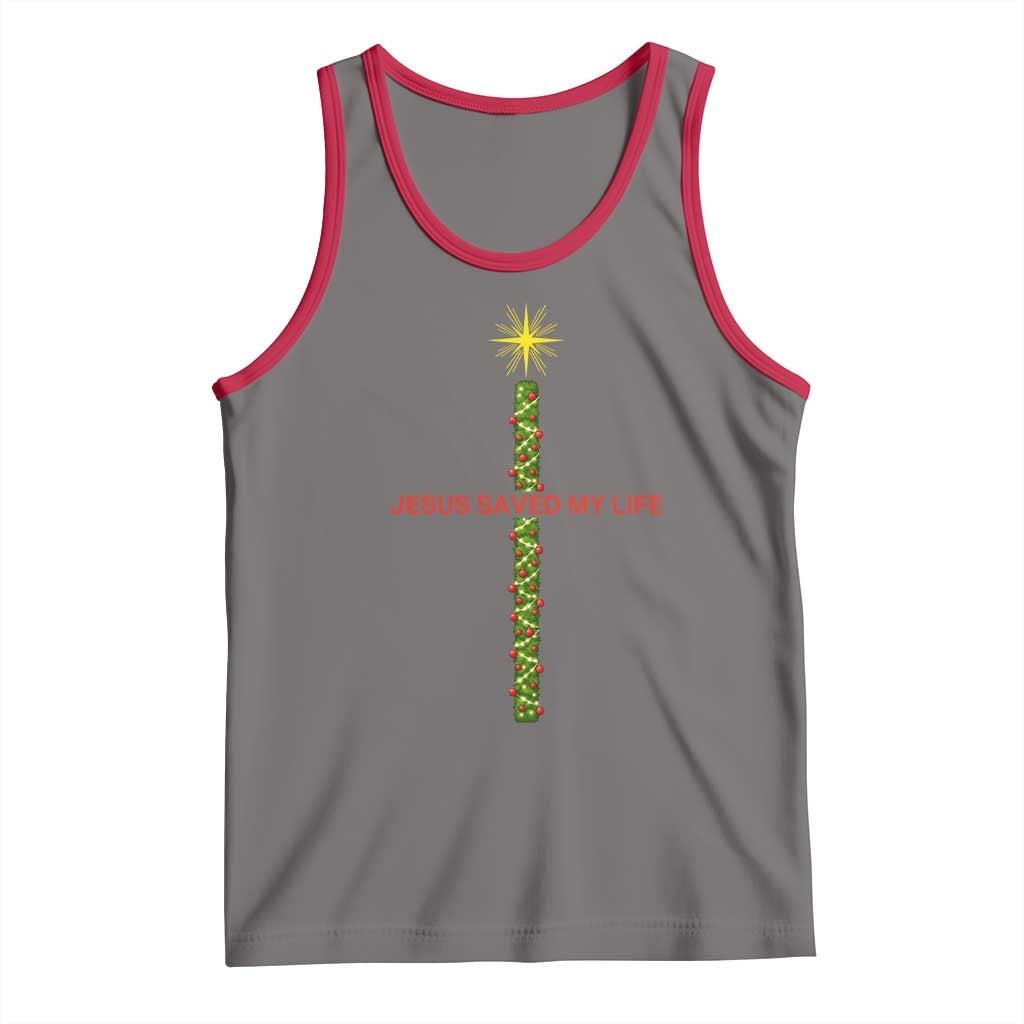 Jesus Christian Christmas Tank Top Religious Cross Bible Verse Inspirational TS14 Deep Heather Red Print Your Wear