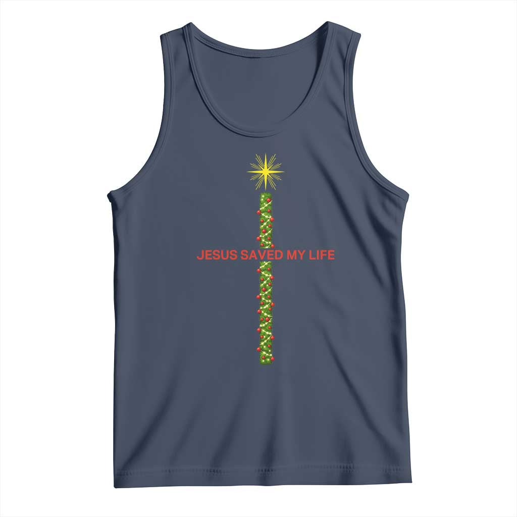 Jesus Christian Christmas Tank Top Religious Cross Bible Verse Inspirational TS14 Navy Print Your Wear
