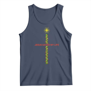 Jesus Christian Christmas Tank Top Religious Cross Bible Verse Inspirational TS14 Navy Print Your Wear