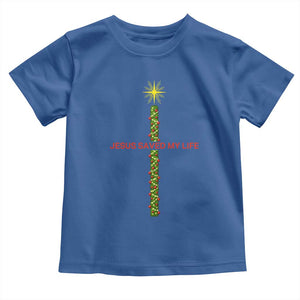 Jesus Christian Christmas Toddler T Shirt Religious Cross Bible Verse Inspirational TS14 Royal Blue Print Your Wear