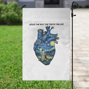 Jesus Christian Starry Night Garden Flag The Way The Truth The Life TS14 Print Your Wear