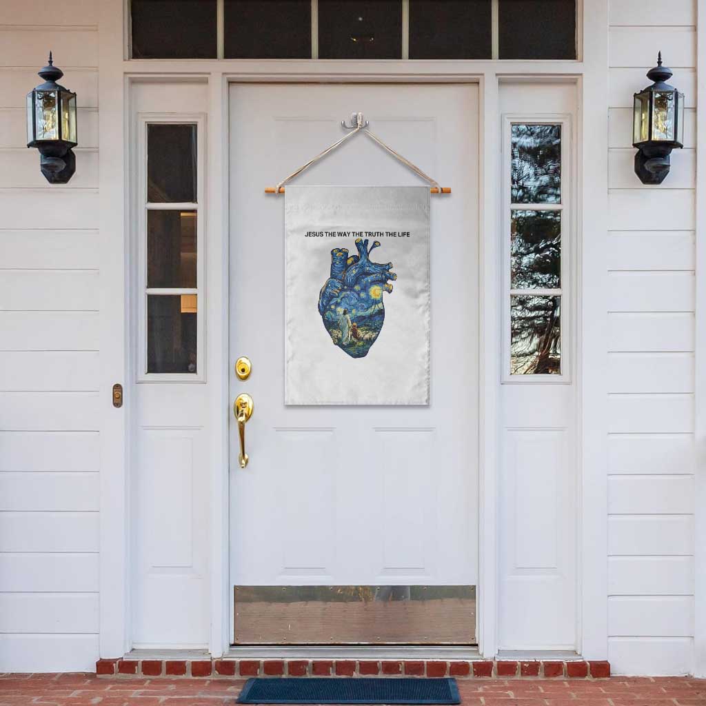 Jesus Christian Starry Night Garden Flag The Way The Truth The Life TS14 Print Your Wear