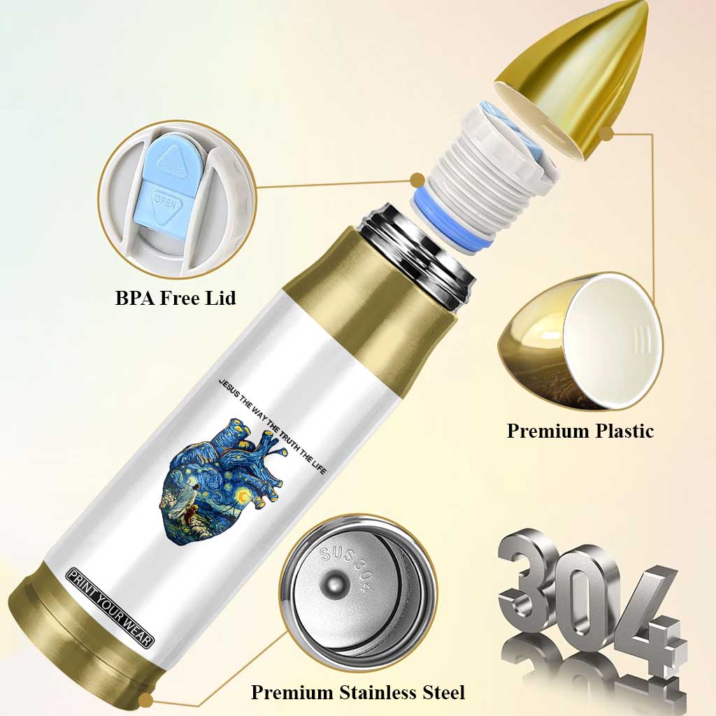 Jesus Christian Starry Night Bullet Tumbler The Way The Truth The Life TS14 Print Your Wear