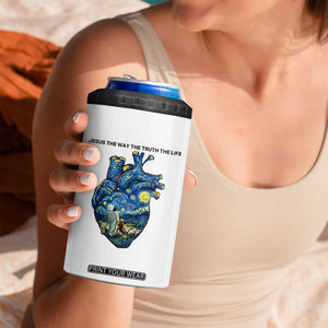 Jesus Christian Starry Night 4 in 1 Can Cooler Tumbler The Way The Truth The Life TS14 Print Your Wear