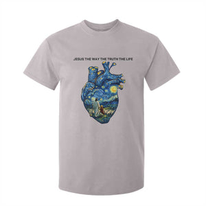 Jesus Christian Starry Night T Shirt For Kid The Way The Truth The Life TS14 Ice Gray Print Your Wear