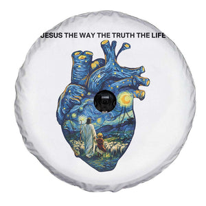 Jesus Christian Starry Night Spare Tire Cover The Way The Truth The Life TS14 Print Your Wear