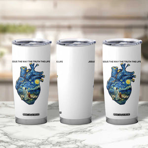 Jesus Christian Starry Night Tumbler Cup The Way The Truth The Life TS14 Print Your Wear