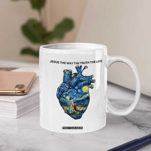 Jesus Christian Starry Night Coffee Mug The Way The Truth The Life TS14 Print Your Wear