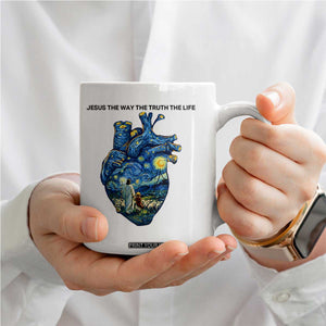 Jesus Christian Starry Night Coffee Mug The Way The Truth The Life TS14 Print Your Wear