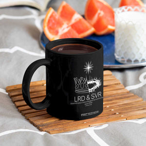 Jesus Christian Coffee Mug Crown Thorn Monochrome LRD SVR Symbolic Religious TS14 Print Your Wear
