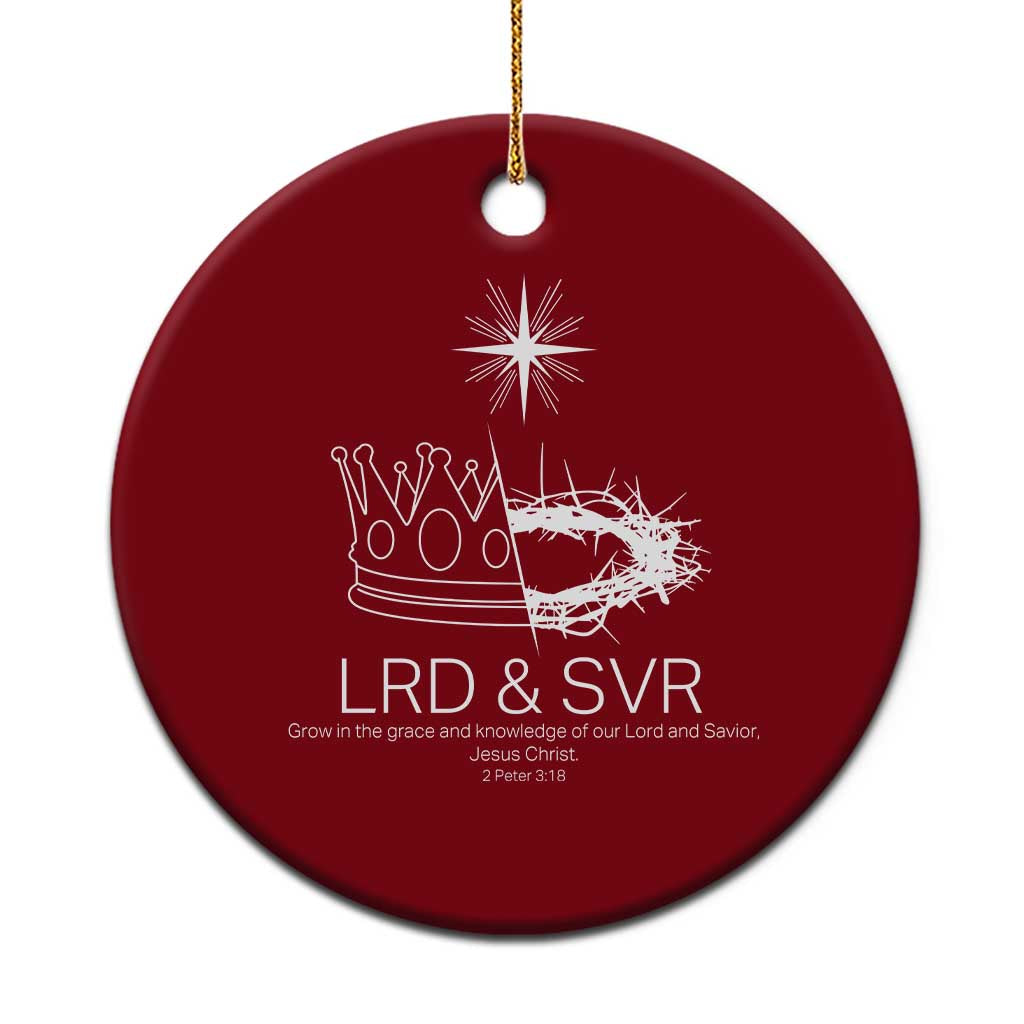 Jesus Christian Ceramic Ornament Crown Thorn Monochrome LRD SVR Symbolic Religious TS14 1pc Red Print Your Wear