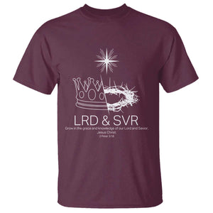 Jesus Christian T Shirt Crown Thorn Monochrome LRD SVR Symbolic Religious TS14 Maroon Print Your Wear