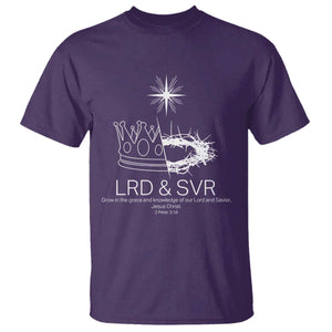 Jesus Christian T Shirt Crown Thorn Monochrome LRD SVR Symbolic Religious TS14 Purple Print Your Wear