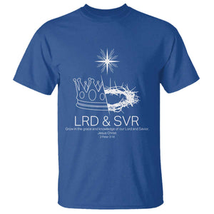 Jesus Christian T Shirt Crown Thorn Monochrome LRD SVR Symbolic Religious TS14 Royal Blue Print Your Wear