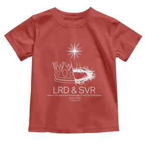 Jesus Christian Toddler T Shirt Crown Thorn Monochrome LRD SVR Symbolic Religious TS14 Red Print Your Wear