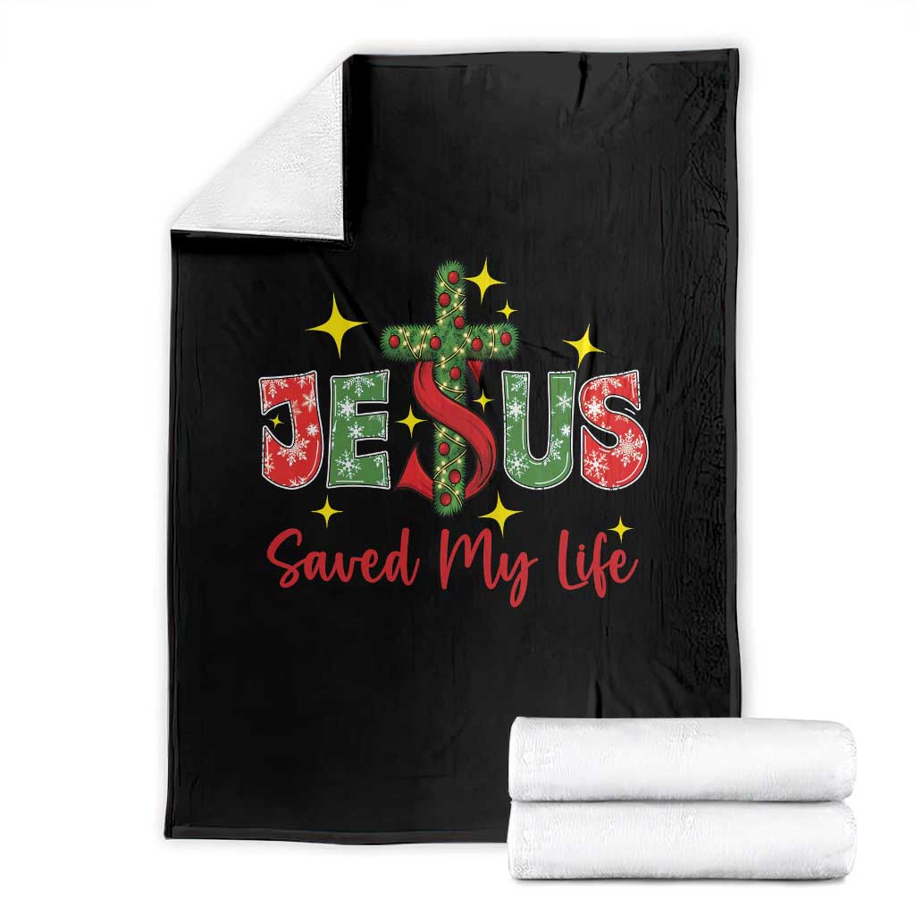 Jesus Christian Christmas Throw Blanket Religious Cross Bible Verse TS14 Black Print Your Wear