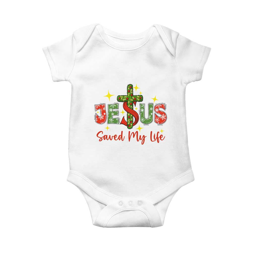 Jesus Christian Christmas Baby Onesie Religious Cross Bible Verse TS14 White Print Your Wear