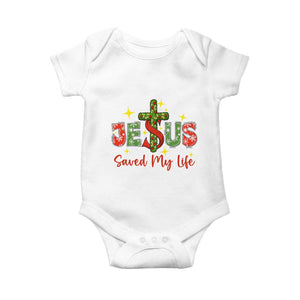 Jesus Christian Christmas Baby Onesie Religious Cross Bible Verse TS14 White Print Your Wear