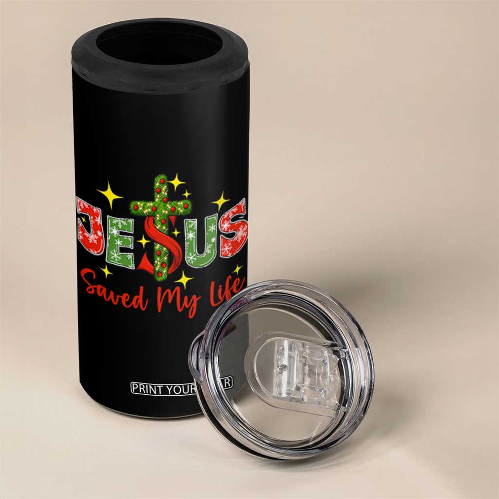 Jesus Christian Christmas 4 in 1 Can Cooler Tumbler Religious Cross Bible Verse TS14 Print Your Wear