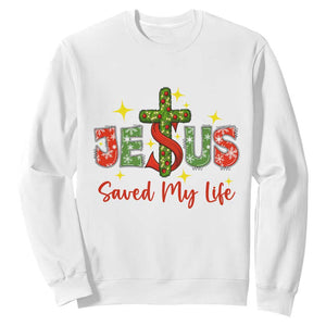 Jesus Christian Christmas Sweatshirt Religious Cross Bible Verse TS14 White Print Your Wear