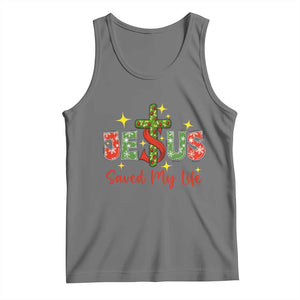 Jesus Christian Christmas Tank Top Religious Cross Bible Verse TS14 Black Heather Print Your Wear