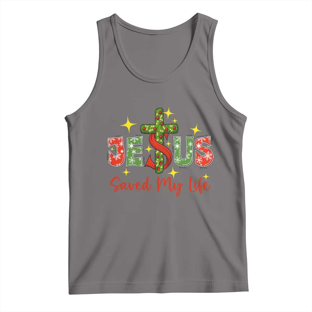 Jesus Christian Christmas Tank Top Religious Cross Bible Verse TS14 Deep Heather Print Your Wear