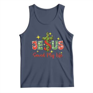 Jesus Christian Christmas Tank Top Religious Cross Bible Verse TS14 Navy Print Your Wear