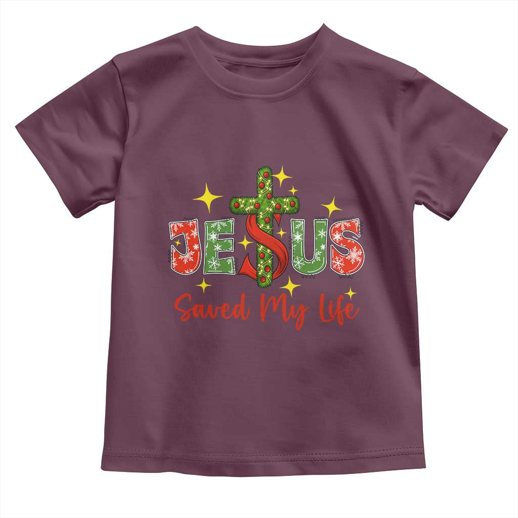 Jesus Christian Christmas Toddler T Shirt Religious Cross Bible Verse TS14 Maroon Print Your Wear