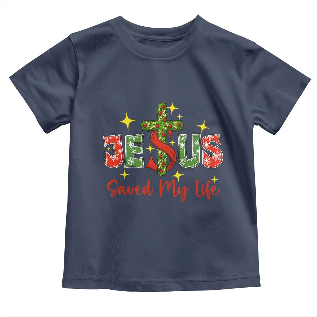 Jesus Christian Christmas Toddler T Shirt Religious Cross Bible Verse TS14 Navy Print Your Wear