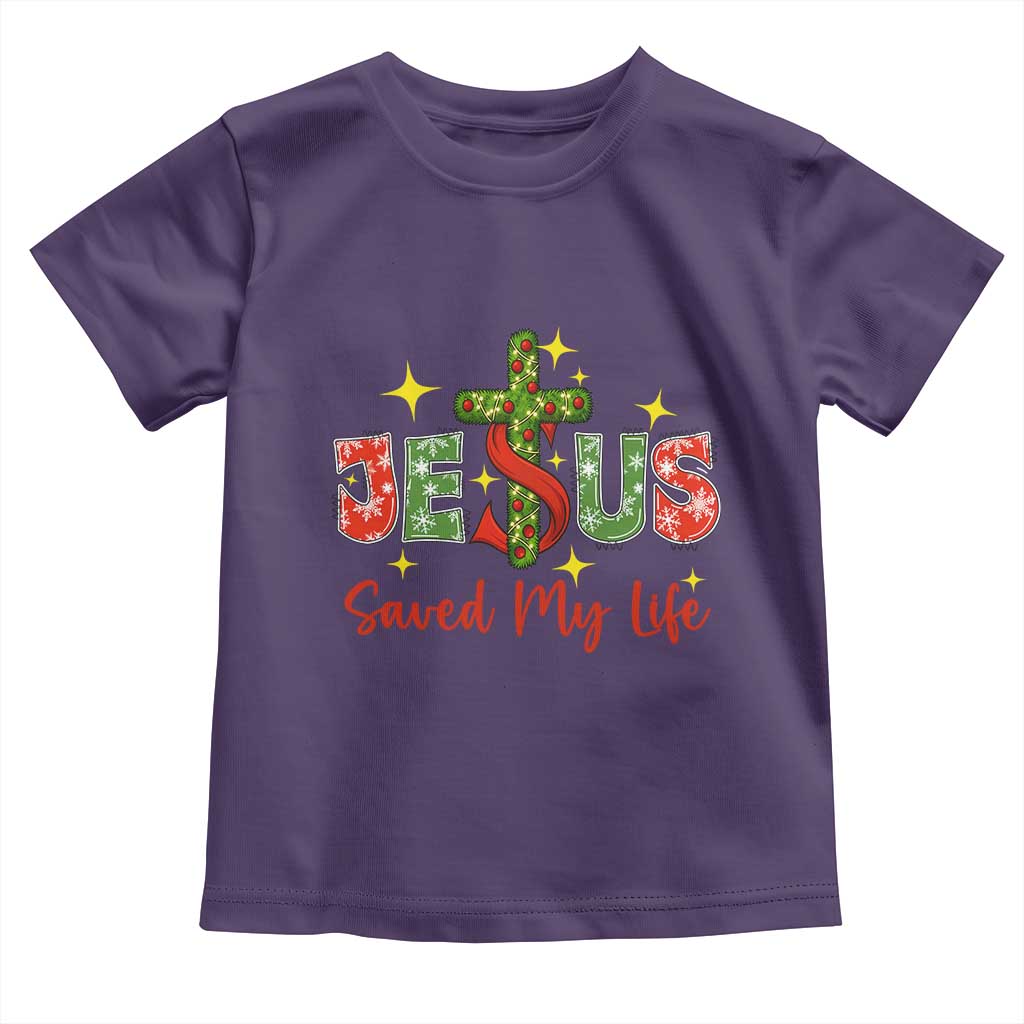 Jesus Christian Christmas Toddler T Shirt Religious Cross Bible Verse TS14 Purple Print Your Wear