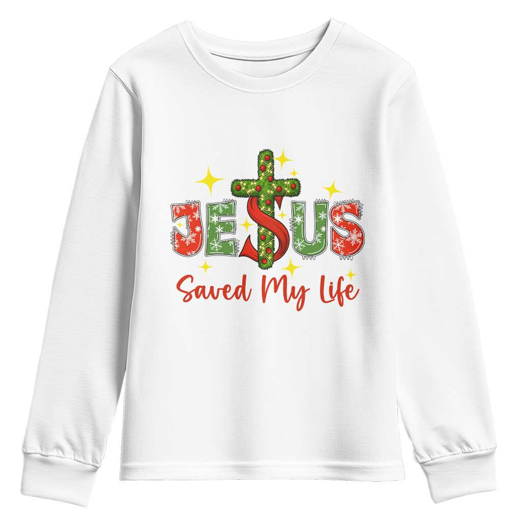 Jesus Christian Christmas Youth Sweatshirt Religious Cross Bible Verse TS14 White Print Your Wear