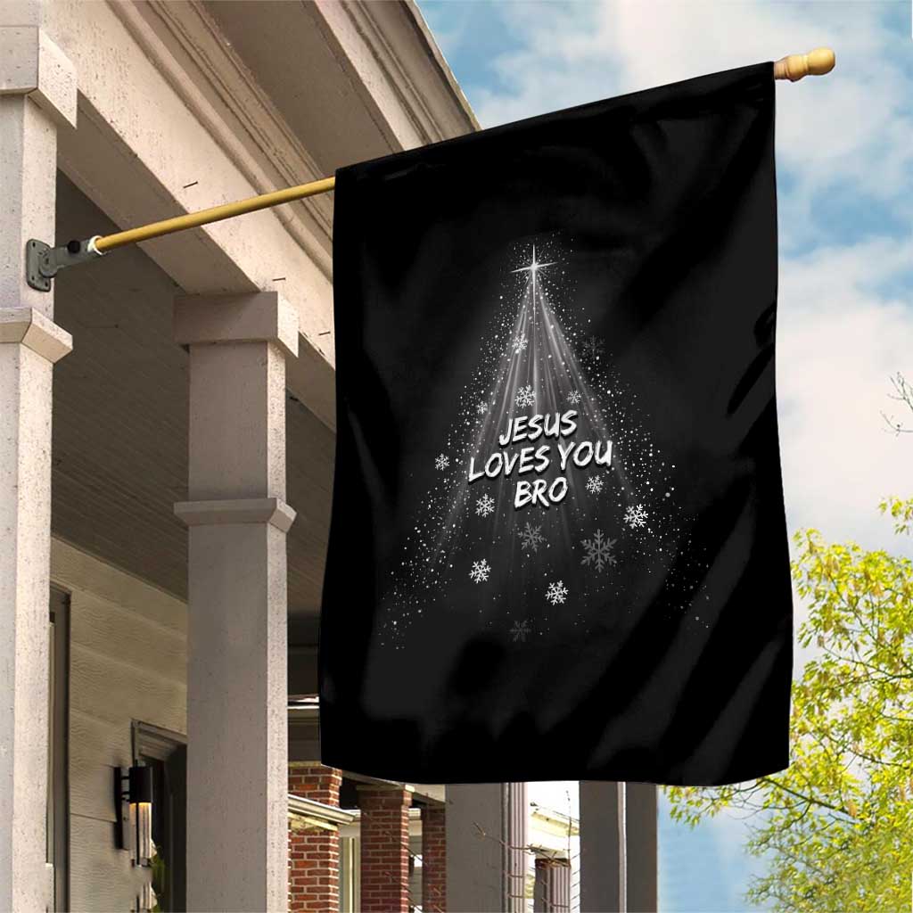 Christian Christmas Garden Flag Jesus Loves You Bro TS14 Print Your Wear
