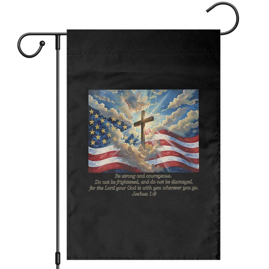 Jesus Christian Garden Flag American Flag Religious Cross Bible Verse Faith Inspirational TS14 Black Print Your Wear