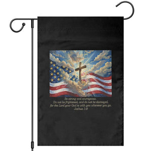 Jesus Christian Garden Flag American Flag Religious Cross Bible Verse Faith Inspirational TS14 Black Print Your Wear