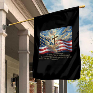 Jesus Christian Garden Flag American Flag Religious Cross Bible Verse Faith Inspirational TS14 Print Your Wear