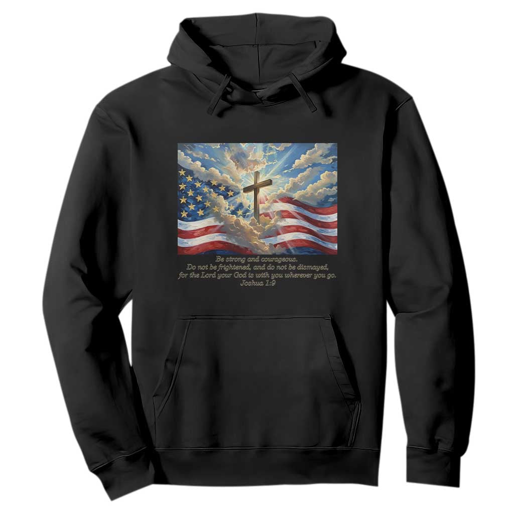Jesus Christian Hoodie American Flag Religious Cross Bible Verse Faith Inspirational TS14 Black Print Your Wear