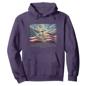 Jesus Christian Hoodie American Flag Religious Cross Bible Verse Faith Inspirational TS14 Purple Print Your Wear