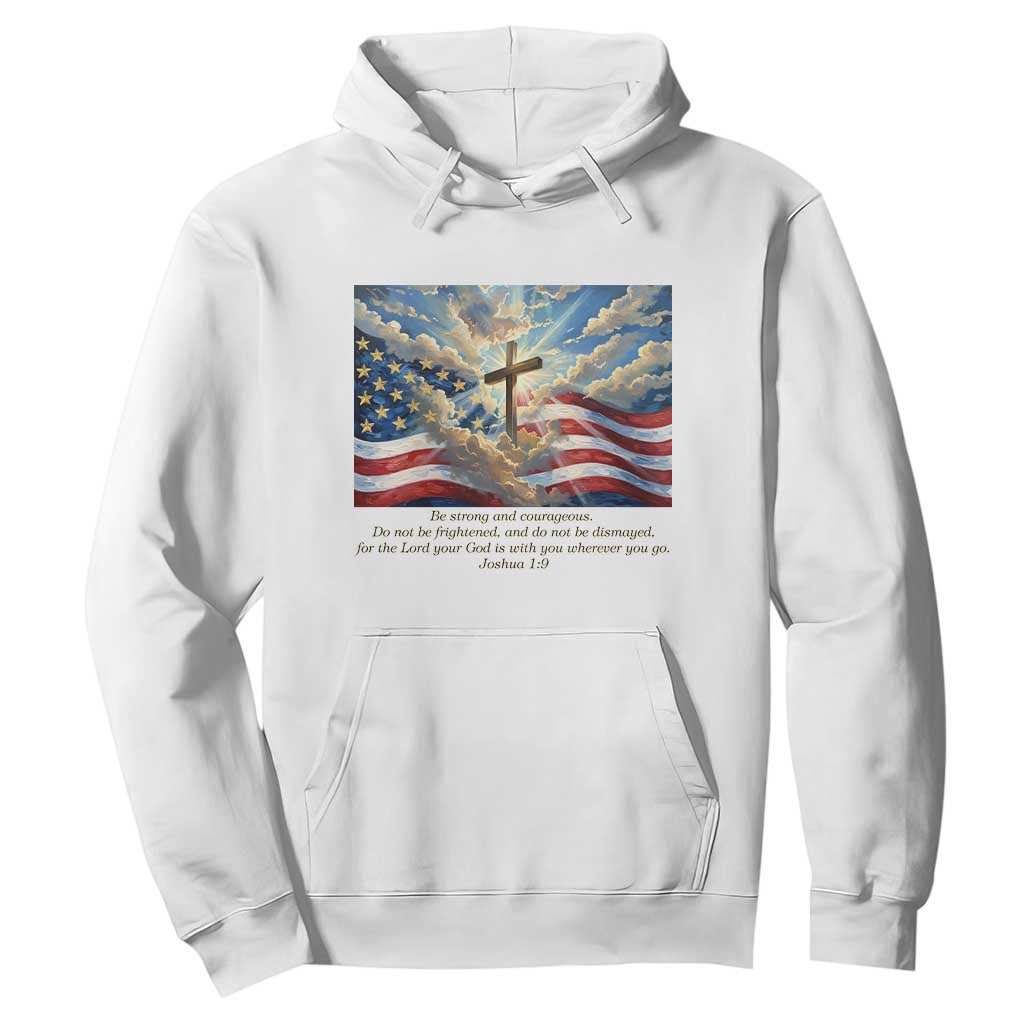 Jesus Christian Hoodie American Flag Religious Cross Bible Verse Faith Inspirational TS14 White Print Your Wear