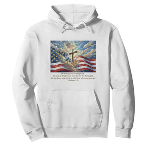 Jesus Christian Hoodie American Flag Religious Cross Bible Verse Faith Inspirational TS14 White Print Your Wear