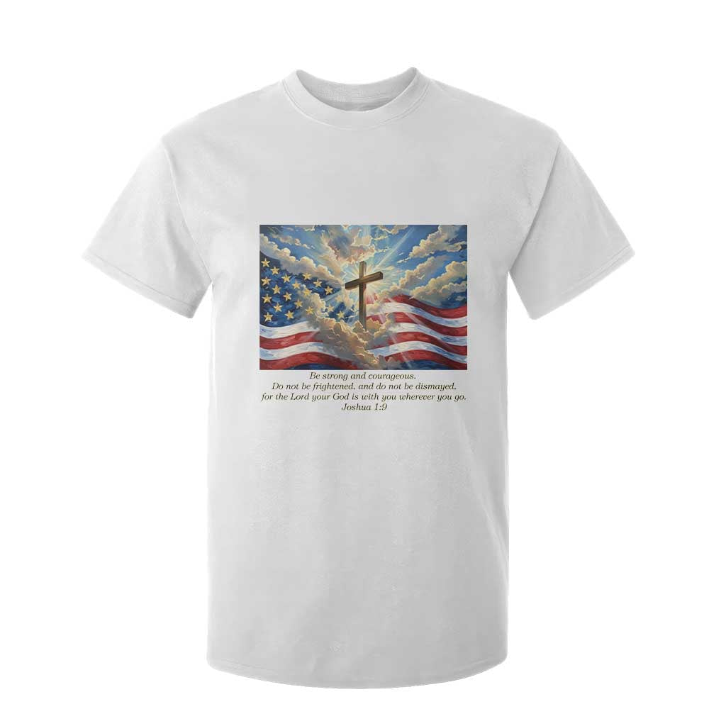 Jesus Christian T Shirt For Kid American Flag Religious Cross Bible Verse Faith Inspirational TS14 White Print Your Wear